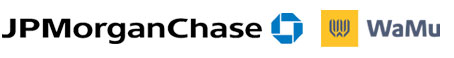 logos for JPMorgan, Chase, Washington Mutual