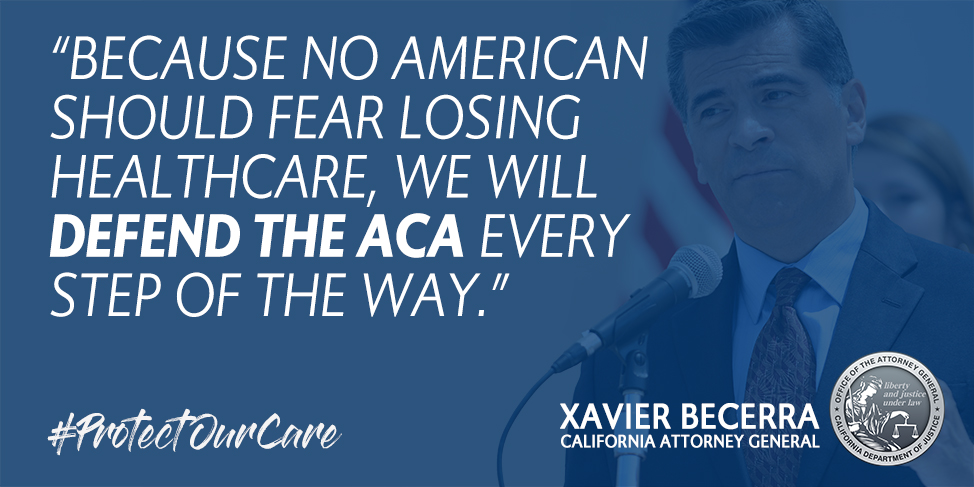Because no American should fear losing healthcare, we will defend the ACA every step of the way.