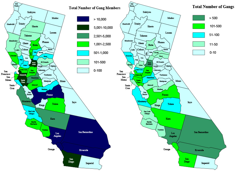 California Gang Map