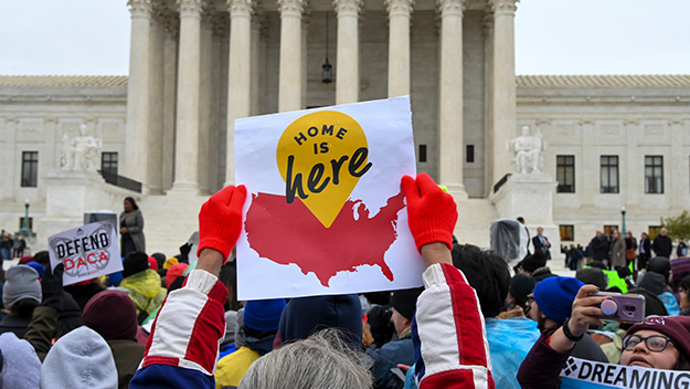 DACA Advocates in front of Supreme Court