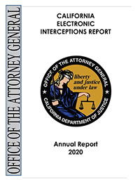 California Electronic Interceptions Report - Annual Report 2020