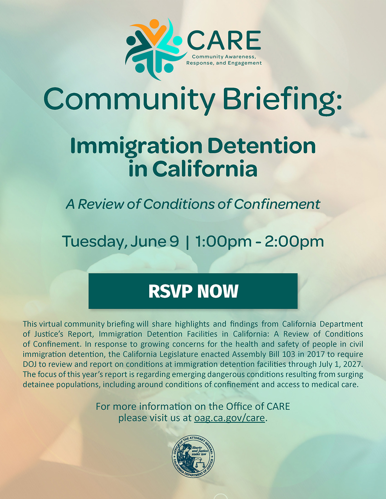 CARE Community Briefing Flyer