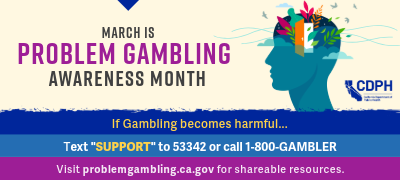 Problem Gambling Awareness Month