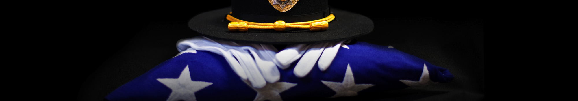 Memorial hat, flag, and gloves
