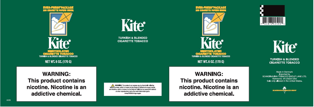 kite menthol tobacco vintage mentholated Cigarette tin EMPTY great colors, plastic lid Tobacco Directory | State of