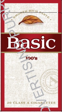 basic cigarette Red (Full Flavor) (version 6c) KS-20-S - USA | Cigarettehistory Wikia BASIC CIGARETTE AD #33 RARE