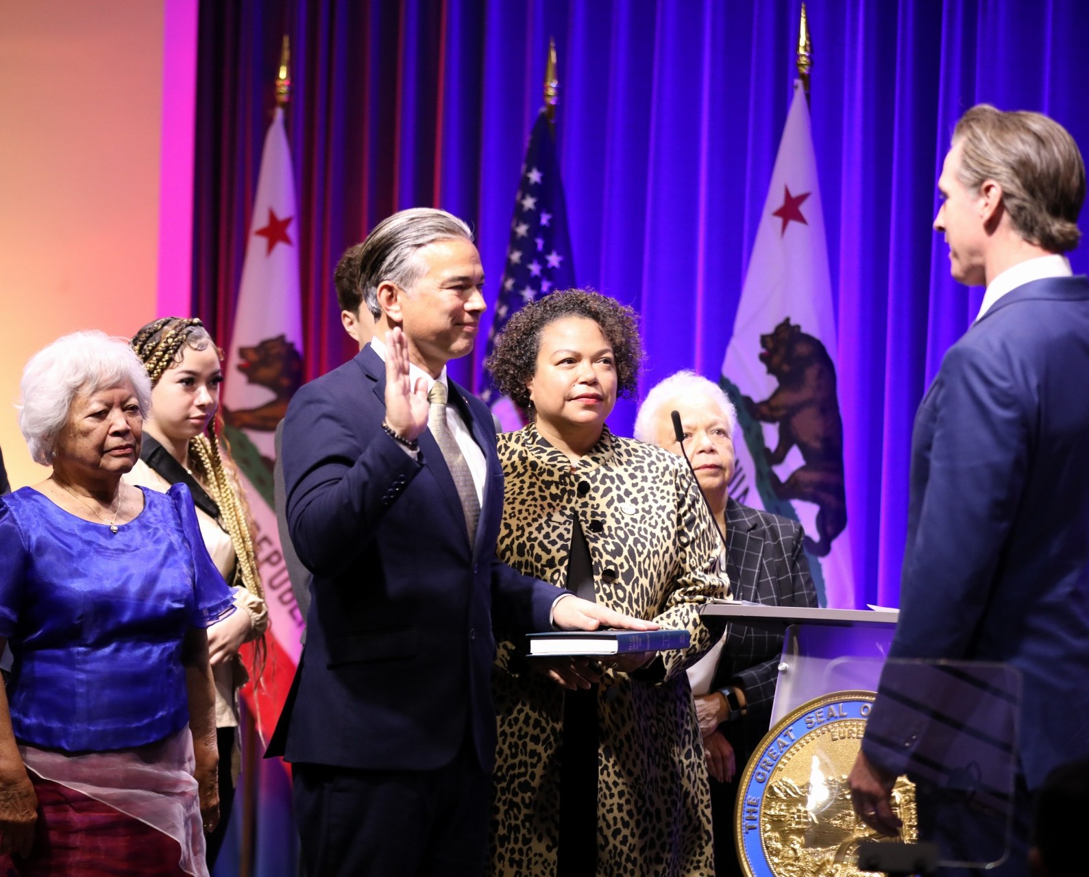 AG Bonta Swears in with Governor Newsom