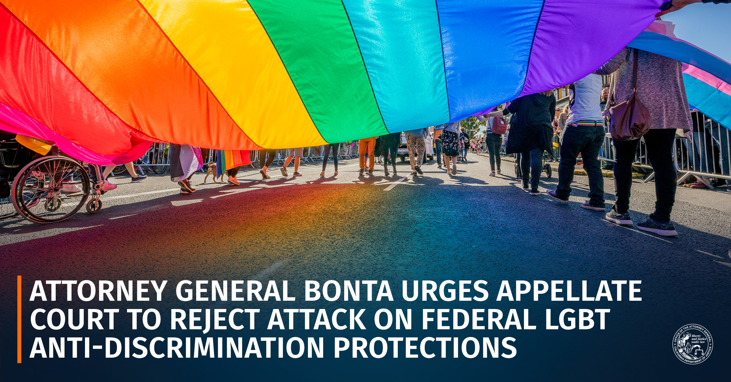 Attorney General Bonta Urges Appellate Court To Reject Attack On Federal Lgbt Anti