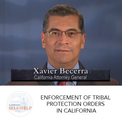 Video of AG Becerra instructing law enforcement on full faith and credit of tribal court protection orders